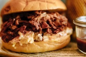 hamburguesa de pulled pork